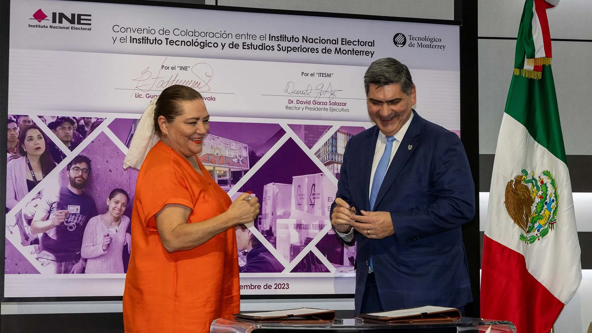 Acuerdo entre INE y Tec 