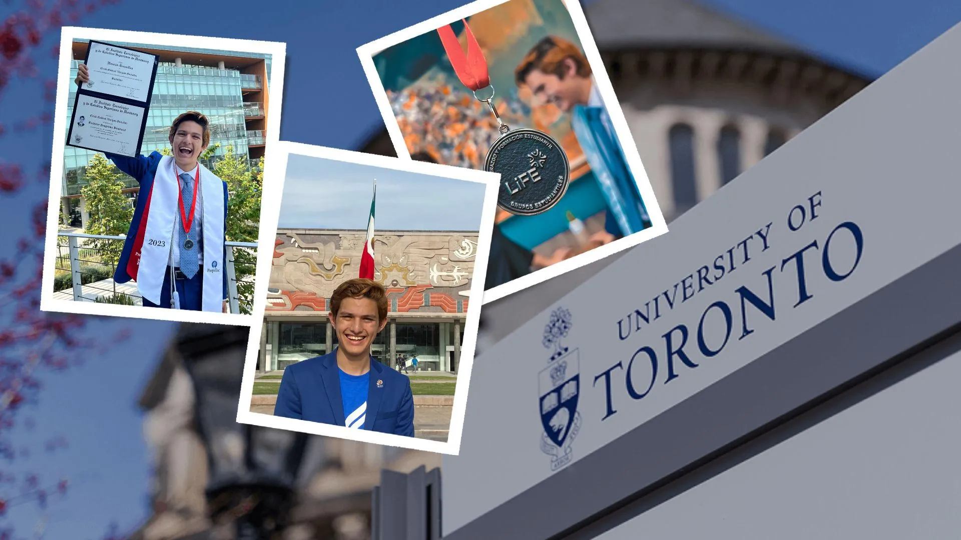 Egresado de PrepaTec campus Ciudad de México recibe beca completa para estudiar en la universidad de Toronto