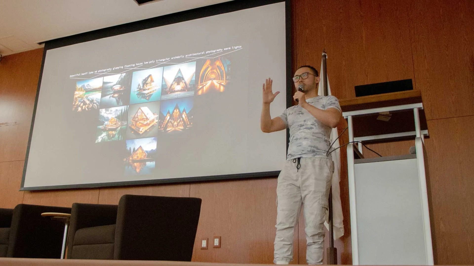 Aportaciones de la inteligencia artificial a la arquitectura fue el tema de la ponencia de Tim Fu en el Tec Guadalajara.