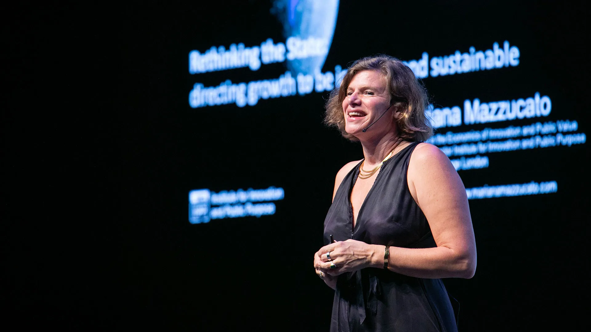 La economista Mariana Mazzucato se presentó en el ciclo de conferencias Inspirar para Transformar