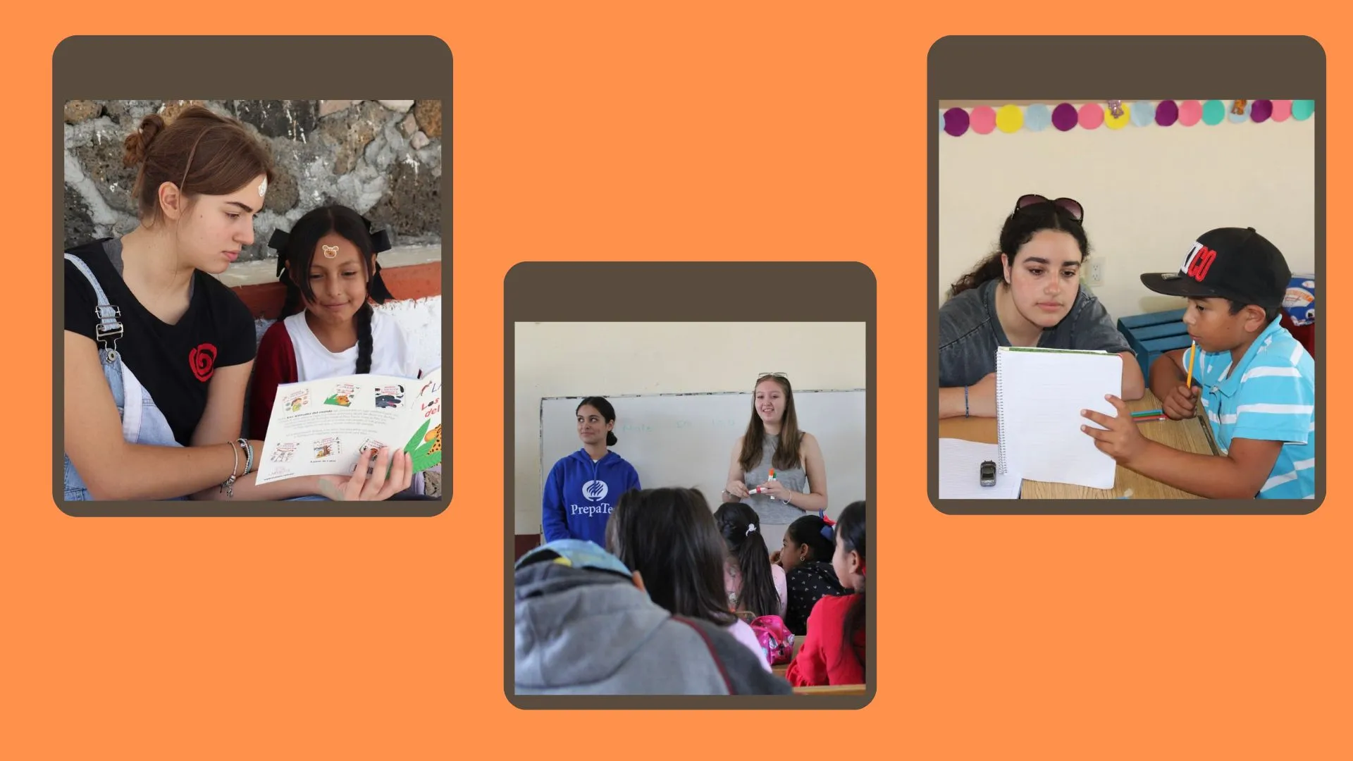 Estudiantes apoyan a niños de comunidad