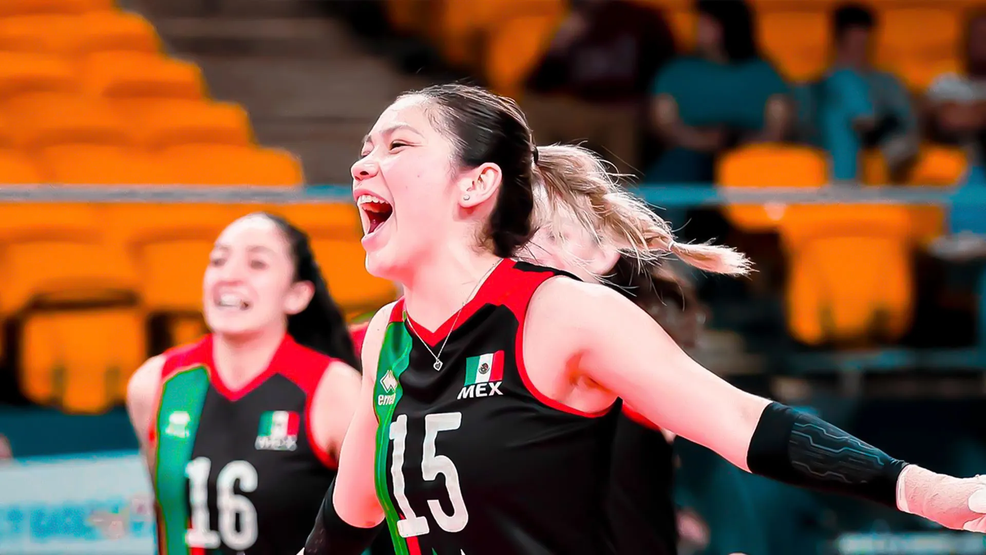 Karen Paola Rivera en los Juegos Panamericanos 2023, medalla de bronce en voleibol