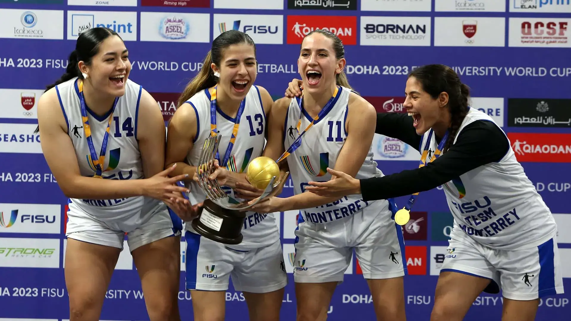 ¡Oro en mundial de basquetbol 3x3! jugadoras del Tec triunfan en Qatar