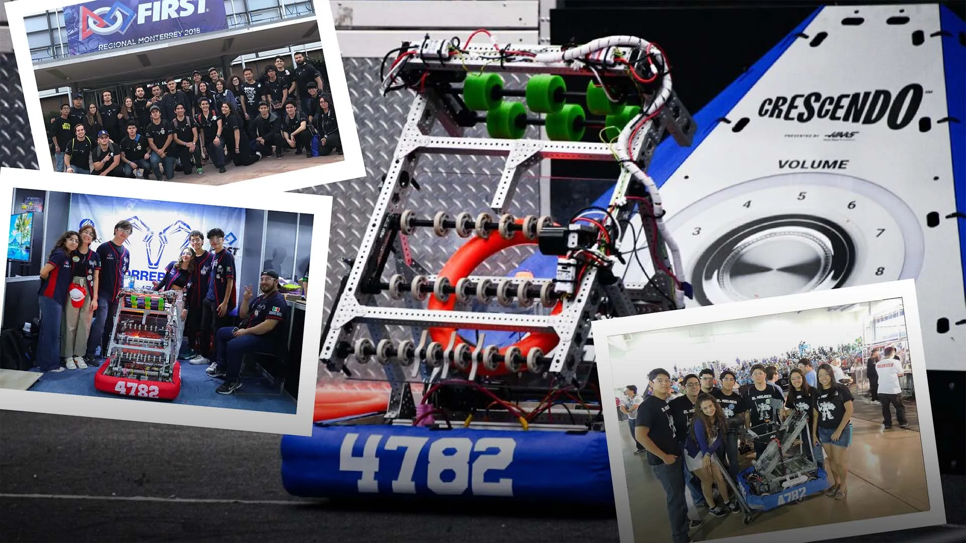 Collage con fotos de varios equipos de Borrebots