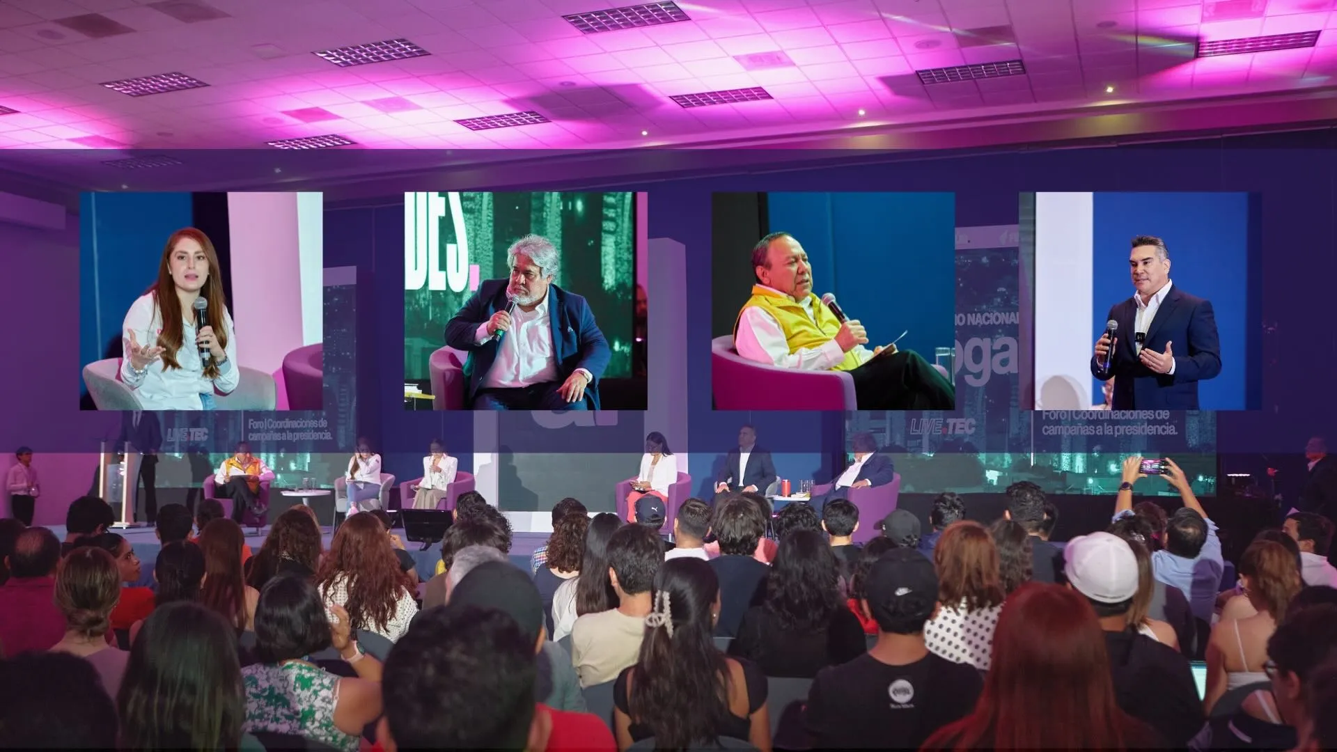 Se realiza foro Dialoga con líderes de partidos de México con estudiantes del Tec campus Qro