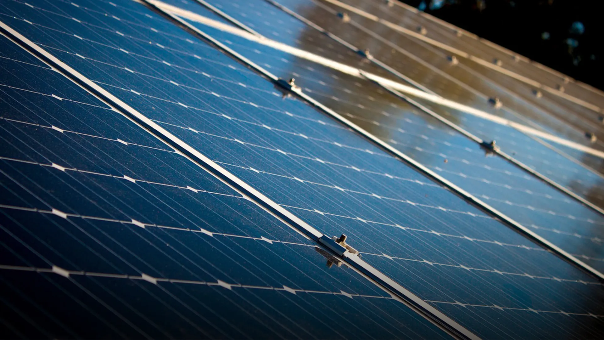 Imagen de un panel solar.