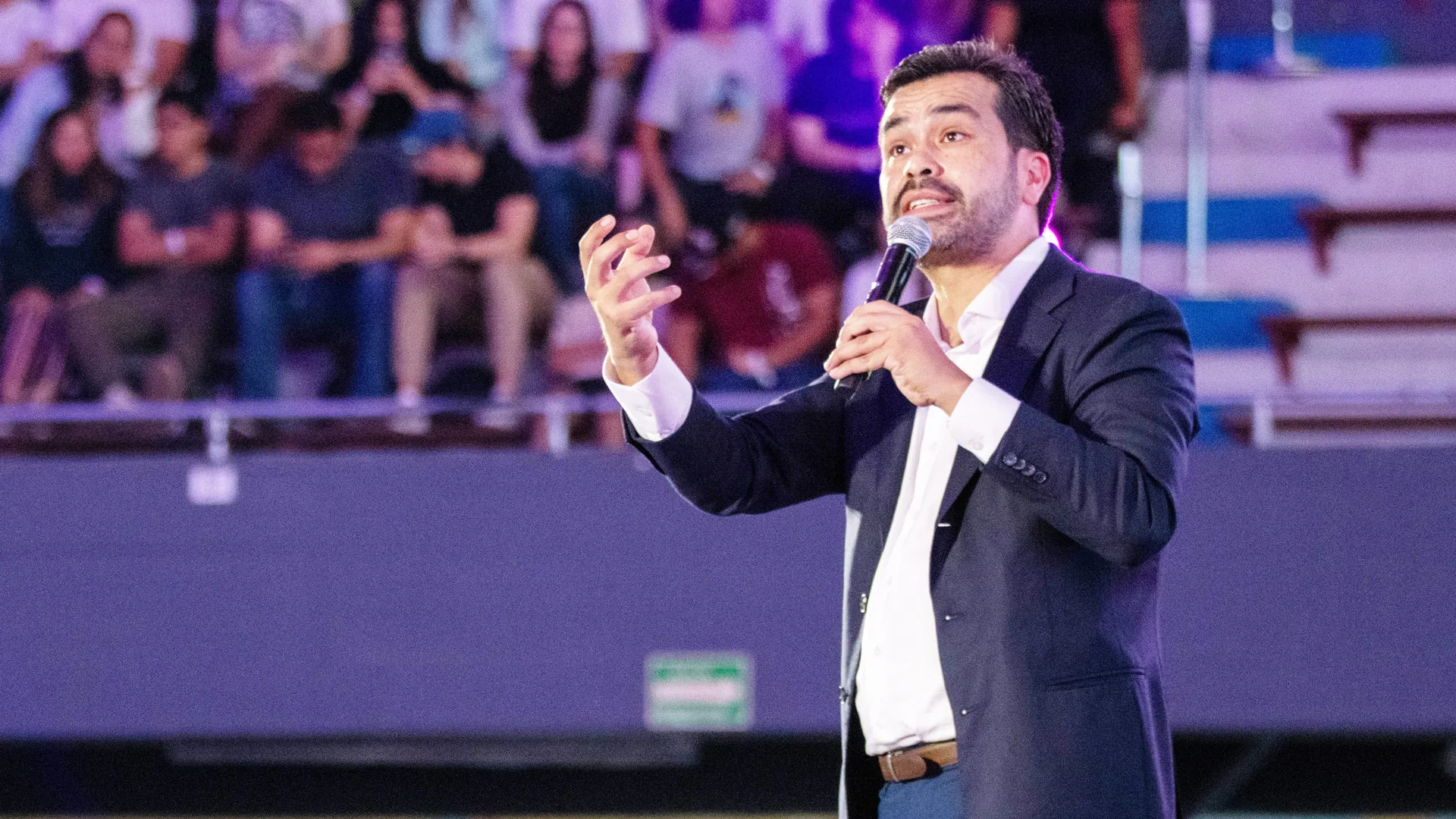 Jorge Álvarez Máynez en el Foro Nacional Actúa en la Arena Borregos del campus Monterrey