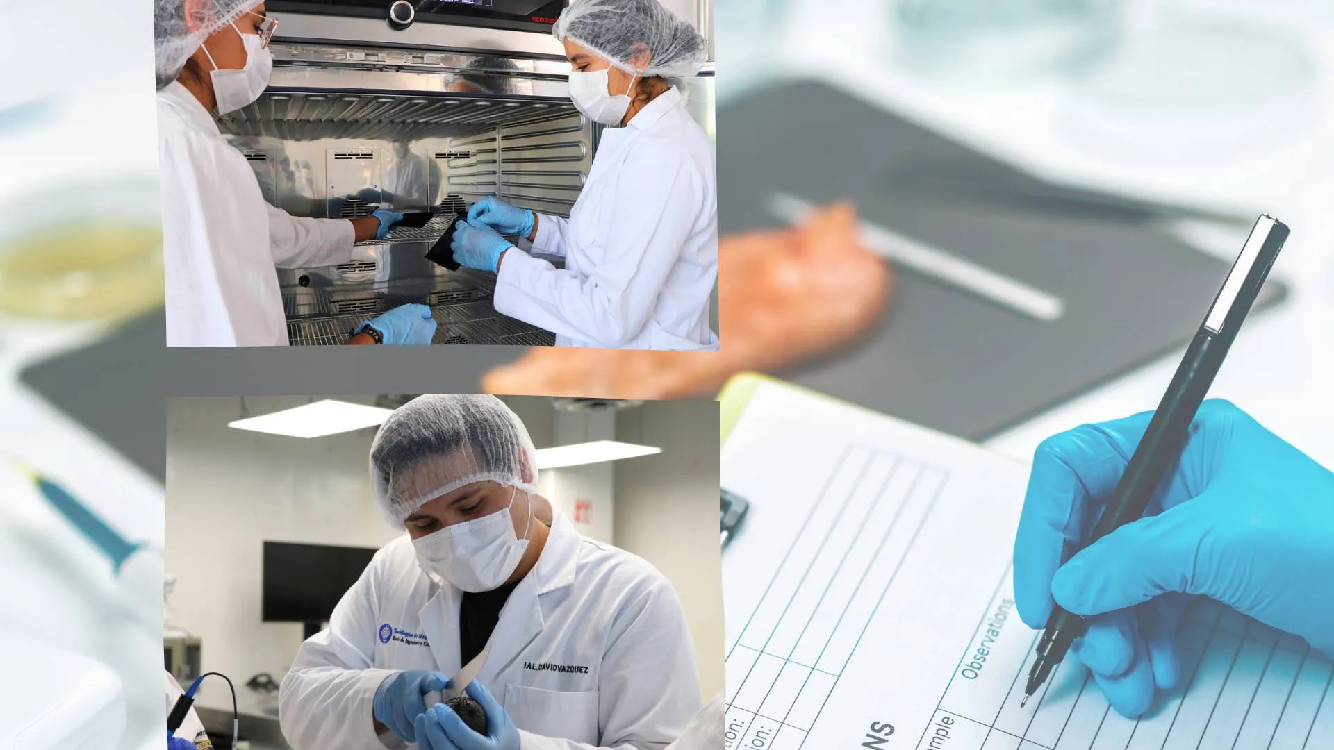 Estudiantes de Alimentos del Tec campus Querétaro en laboratorio universitario