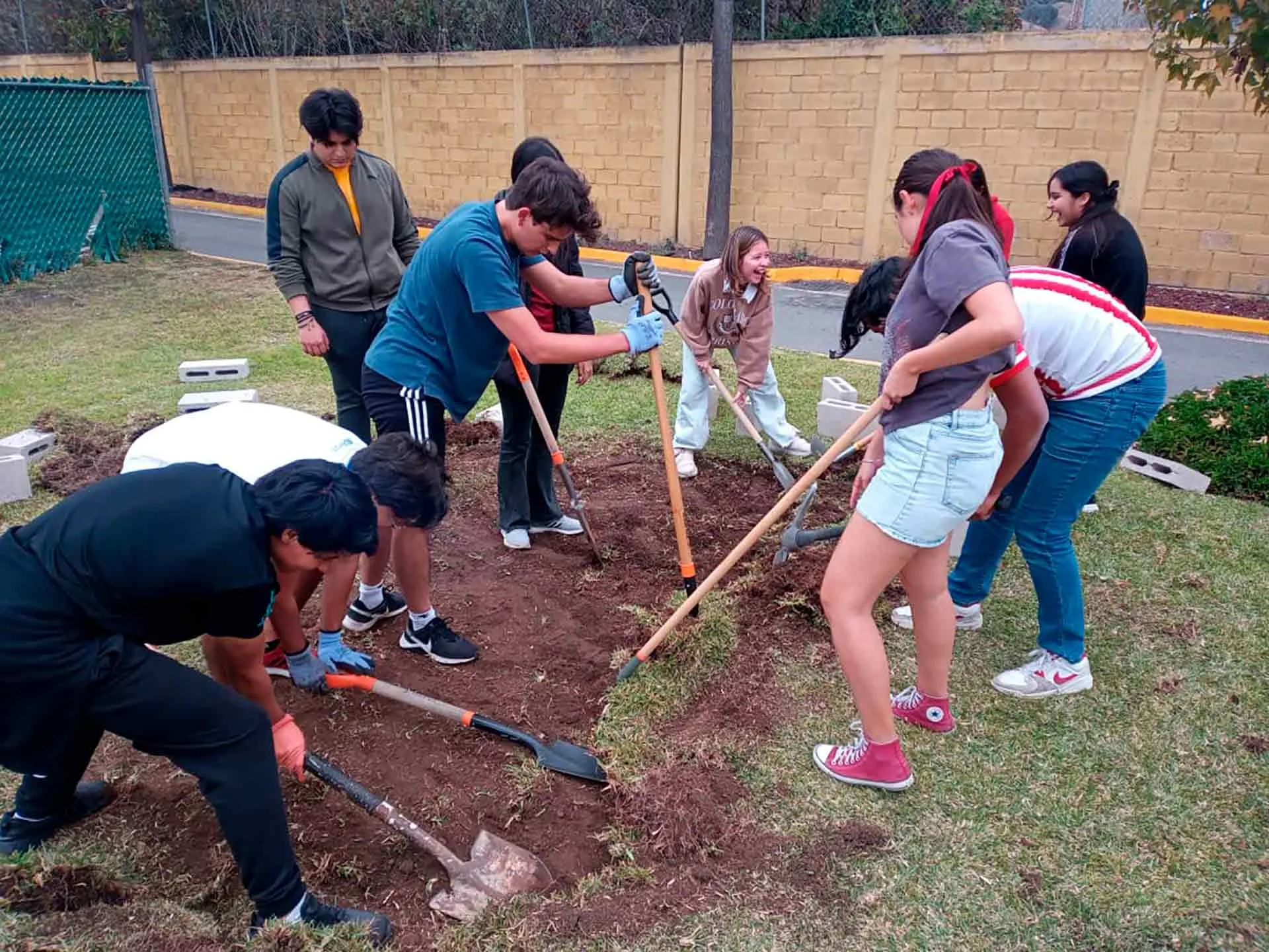 Jardín botánico en PrepaTec Santa Anita. 