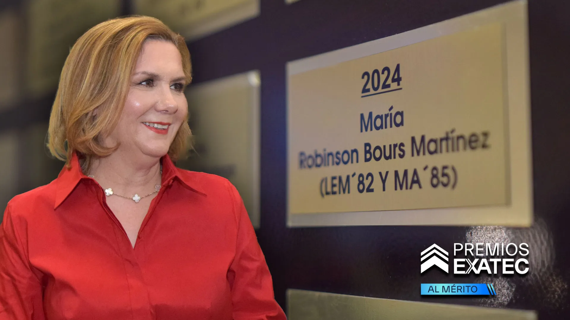 María Bours ganadora del Premio Mérito EXATEC Ciudad Obregón 2024