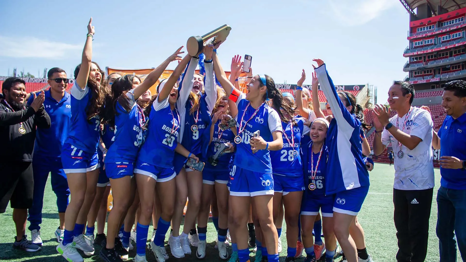 Borregos femenil de PrepaTec MTY ¡tetracampeonas en soccer!