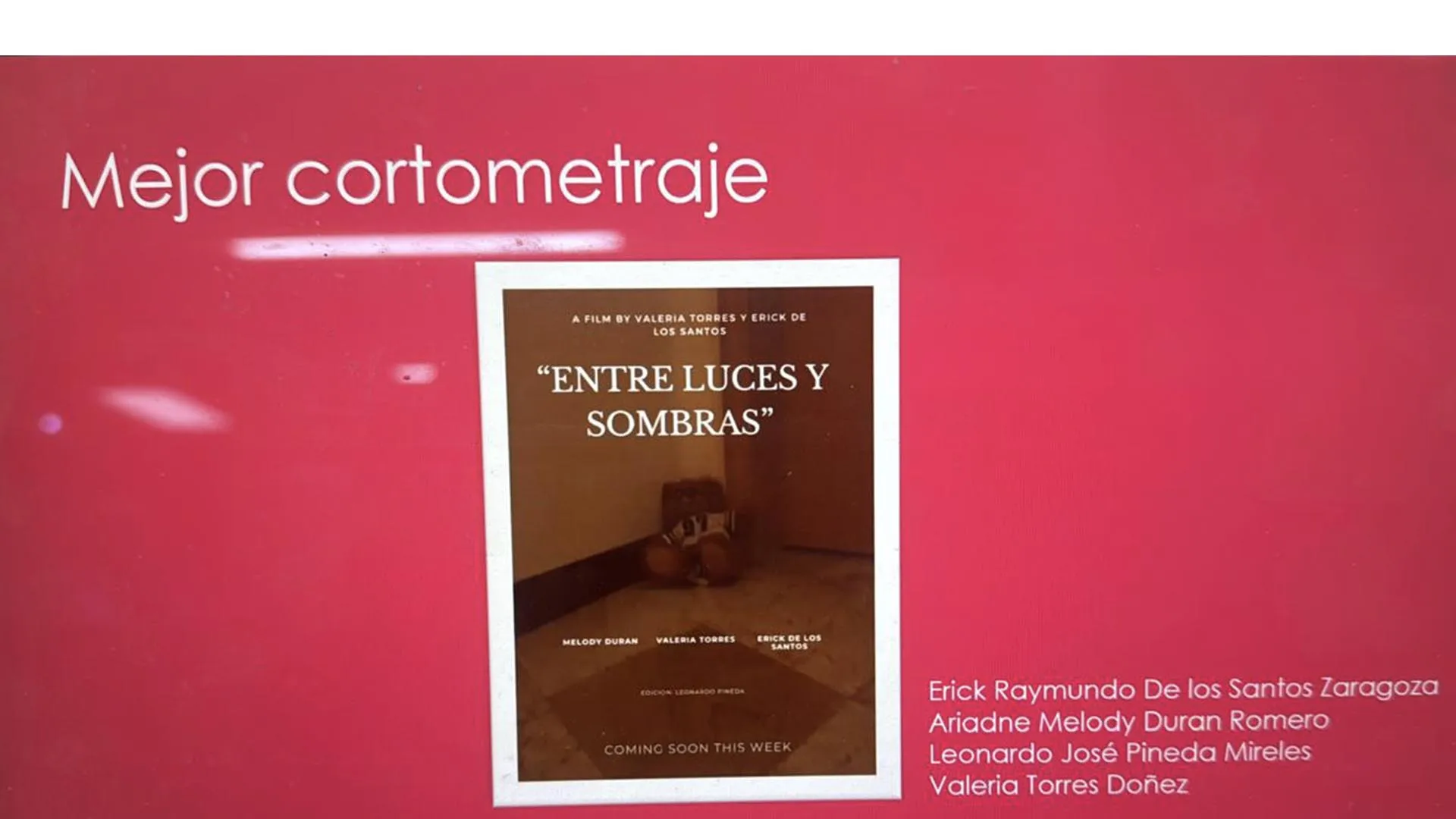 Cortometraje juarense gana regional