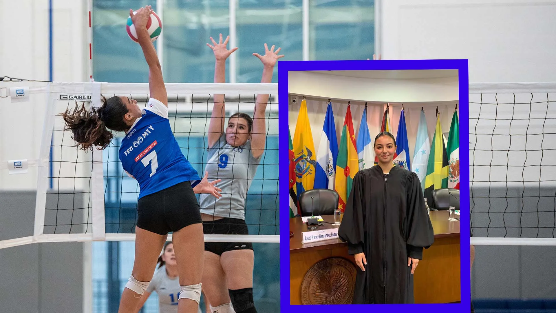 Integrante del equipo femenil de voleibol de Borregos campus Mty tiene estancia en Corte Interamericana de Derechos Humanos.