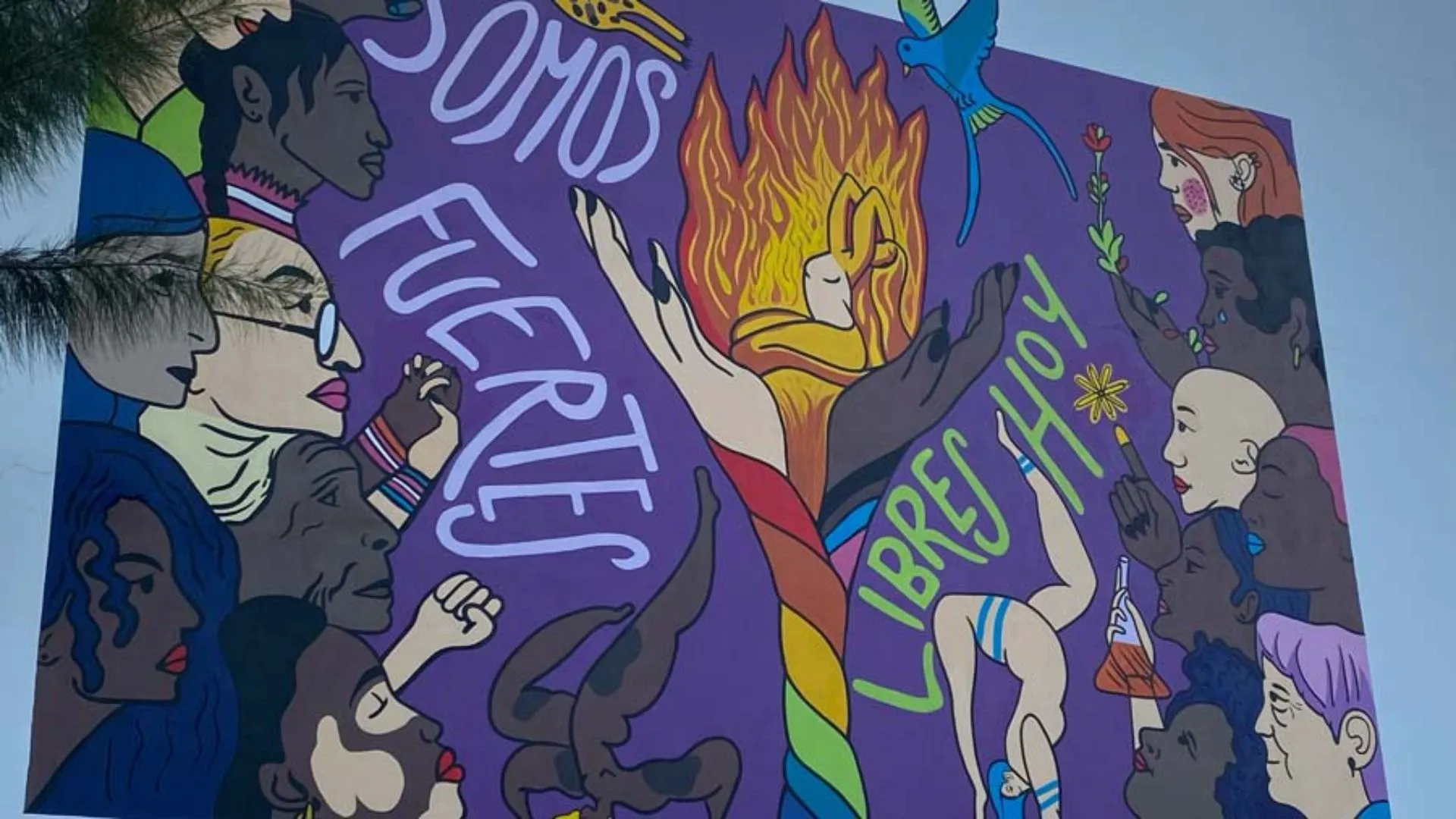 Mural de inclusión y diversidad del grupo estudiantil Gender Watch