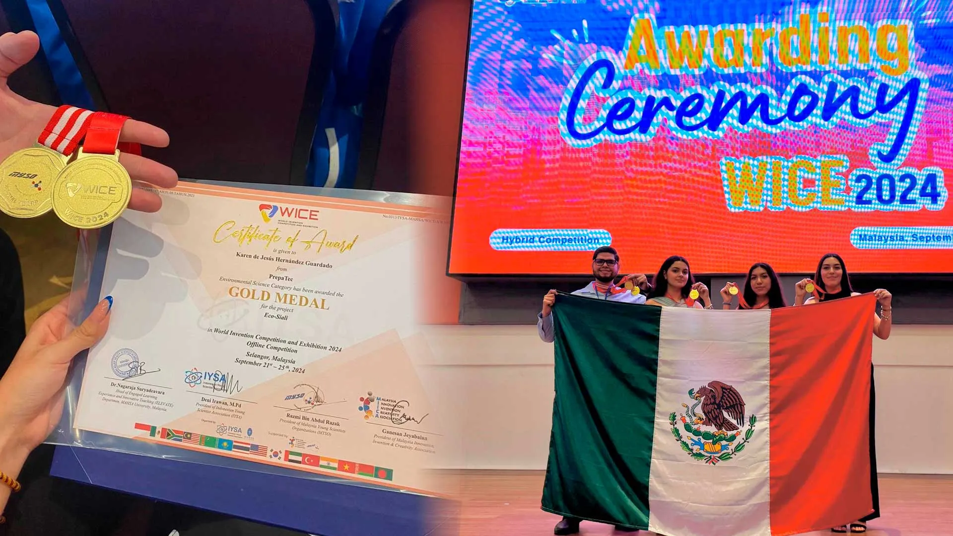 Alumnas PrepaTec Navojoa obtienen medalla de oro en competencia internacional de ciencias.
