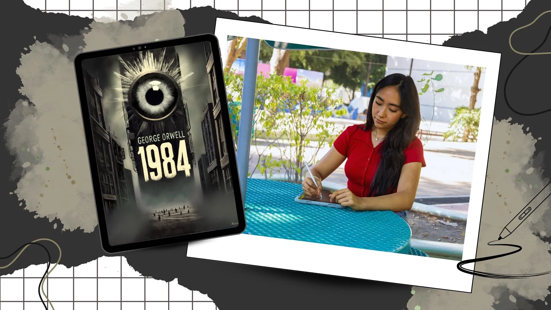 Estudiante diseña portada de libro 1984