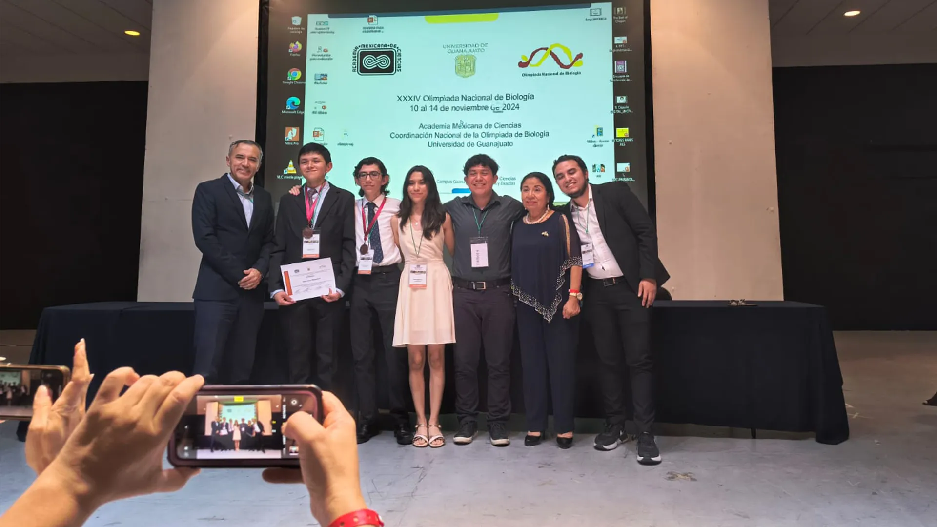 Ganadores de la Olimpiada Nacional de Biología