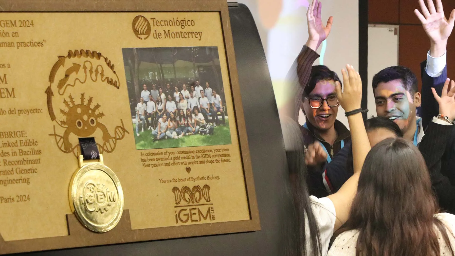 Estudiantes del Tec campus Estado de México ganan medalla de oro en la competencia internacional de biología sintética iGEM 2024.