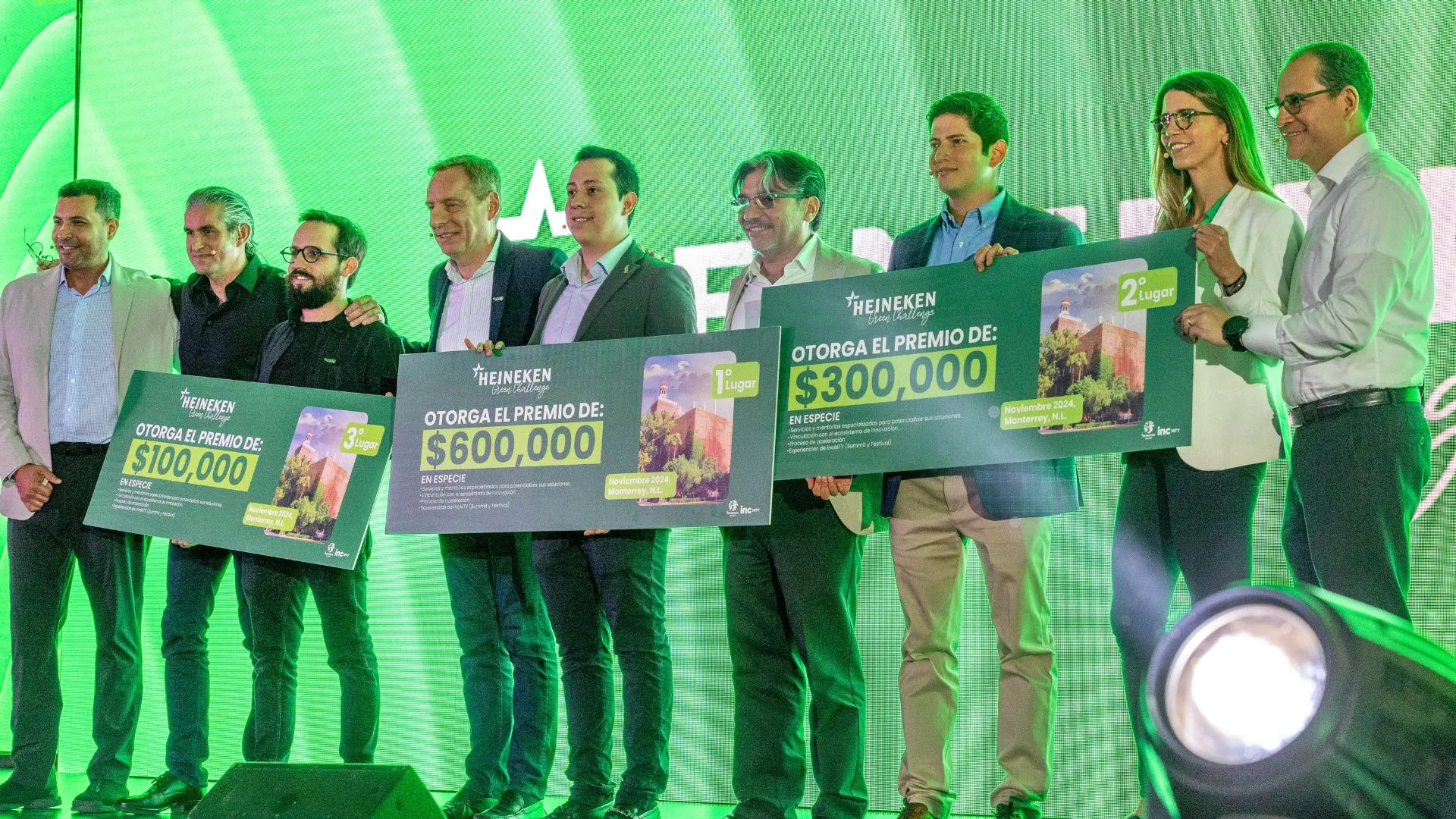 ganadores del reto HEINEKEN 2024 en incmty summit