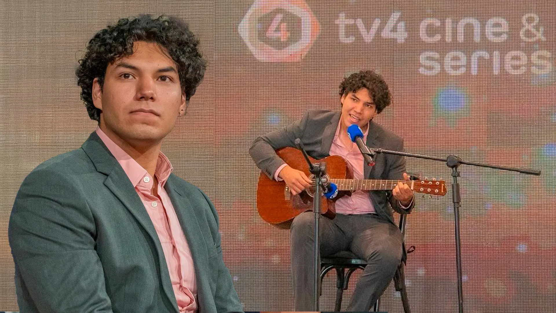 Osiris Gil compositor e interprete del tema principal de la serie de tv "Amor Sin Mentiras"