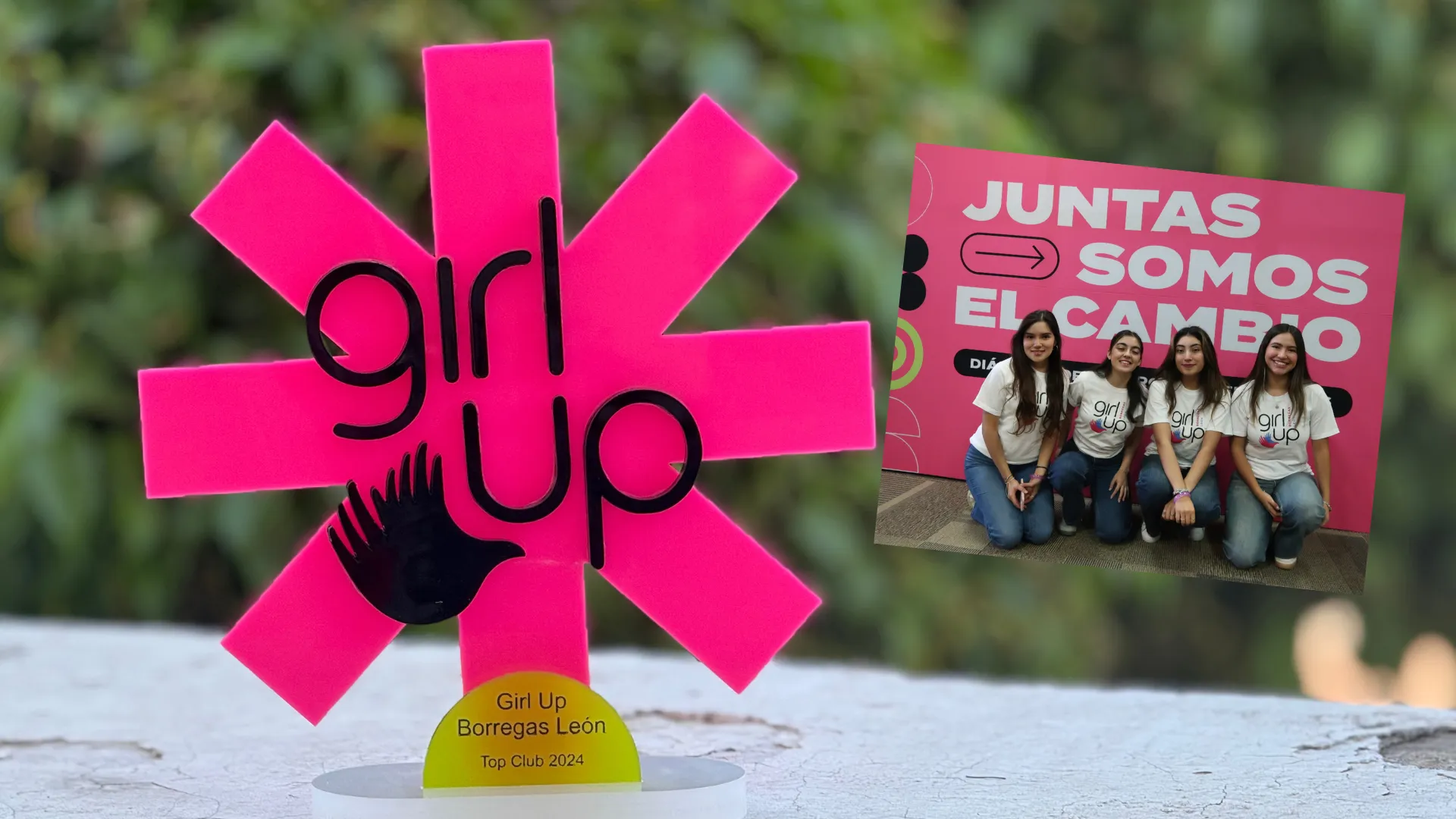 Premio de Girl Up Borregas León 2024 en el evento
