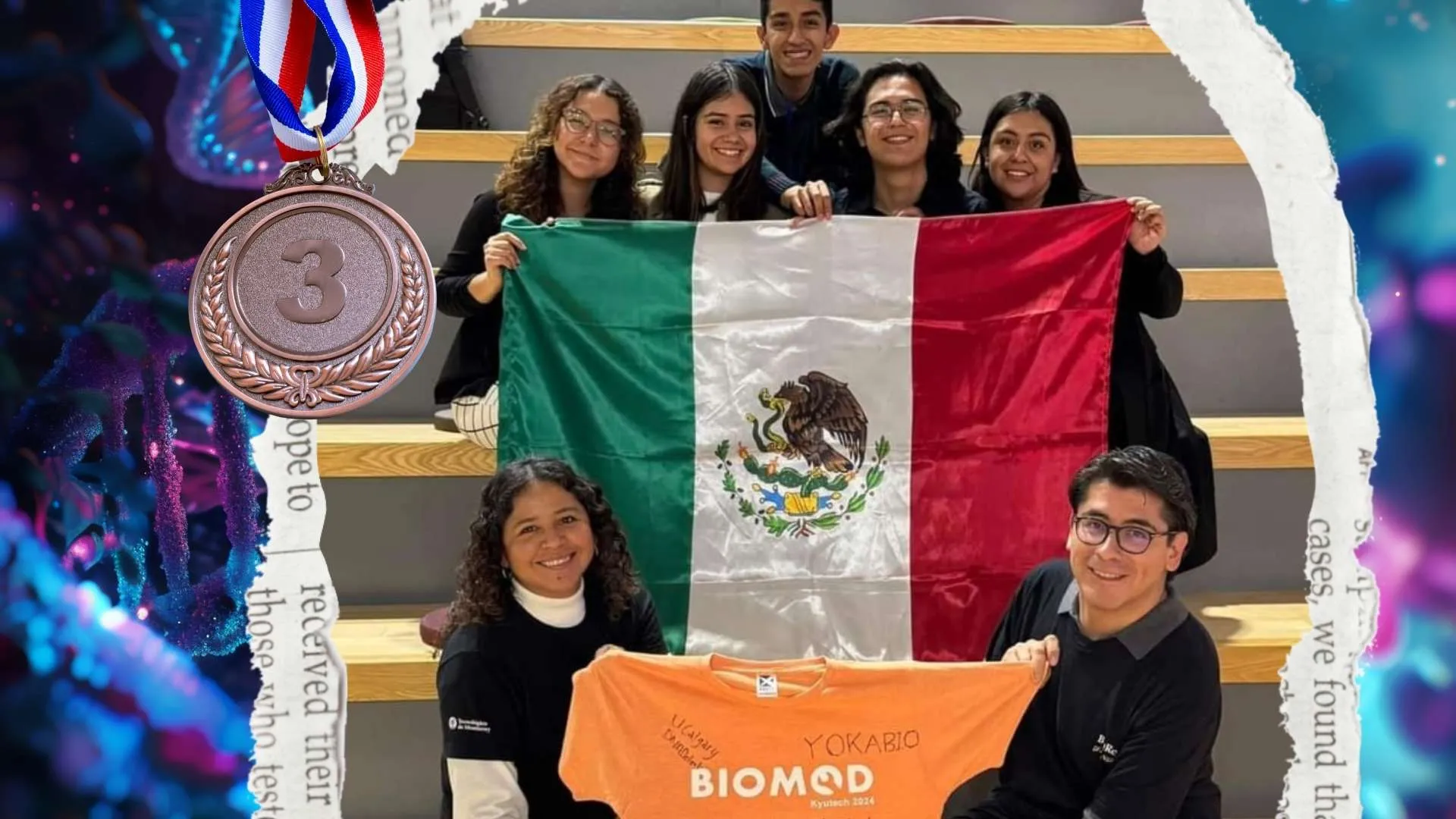 Estudiantes de biotecnología obtienen medalla de bronce hidrogel enfocado en regenerar el disco intervertebral.