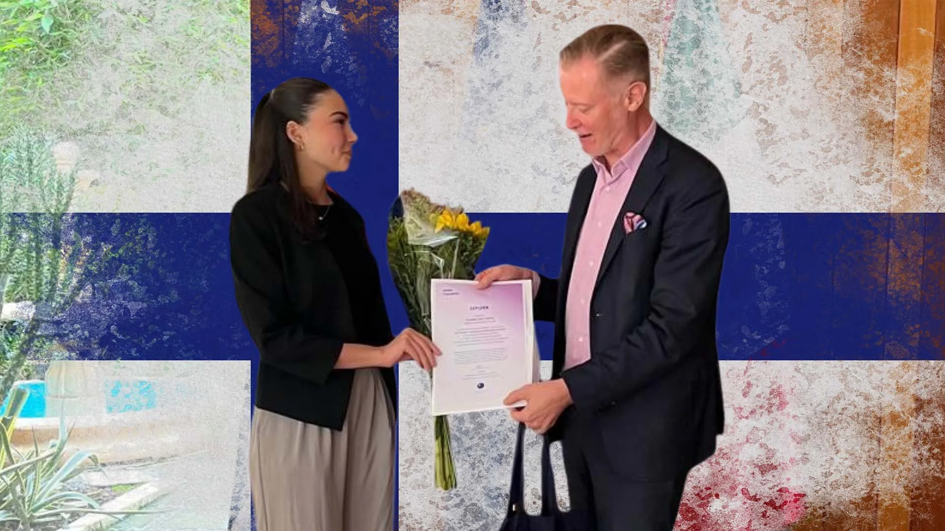 Fernanda Cerda, alumna de PrepaTec Esmeralda, fue embajadora de Finlandia por un día.