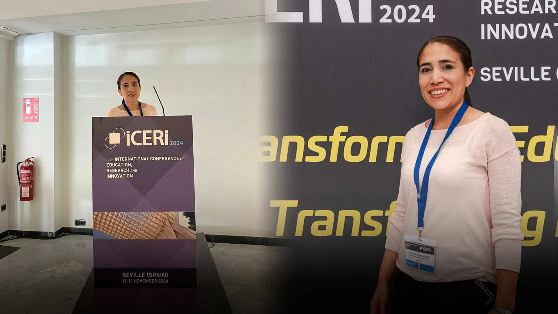 profesora tec tampico en españa hablando sobre innovación educativa