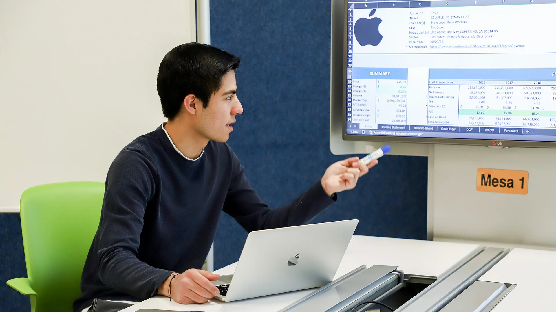 Alumno de Negocios del Tec de Monterrey campus Laguna analiza la situación de los mercados