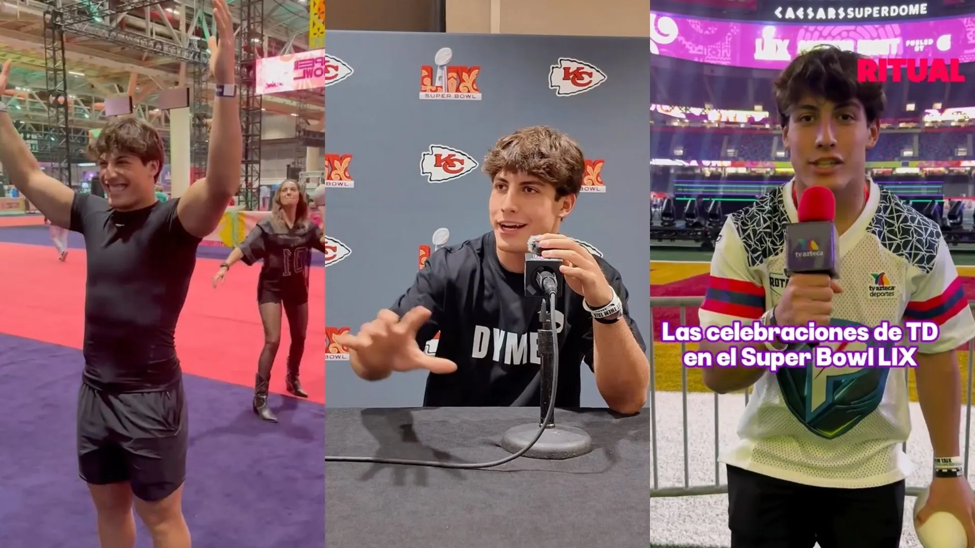 Fer Mayen fue al Super Bowl LIX con TV Azteca