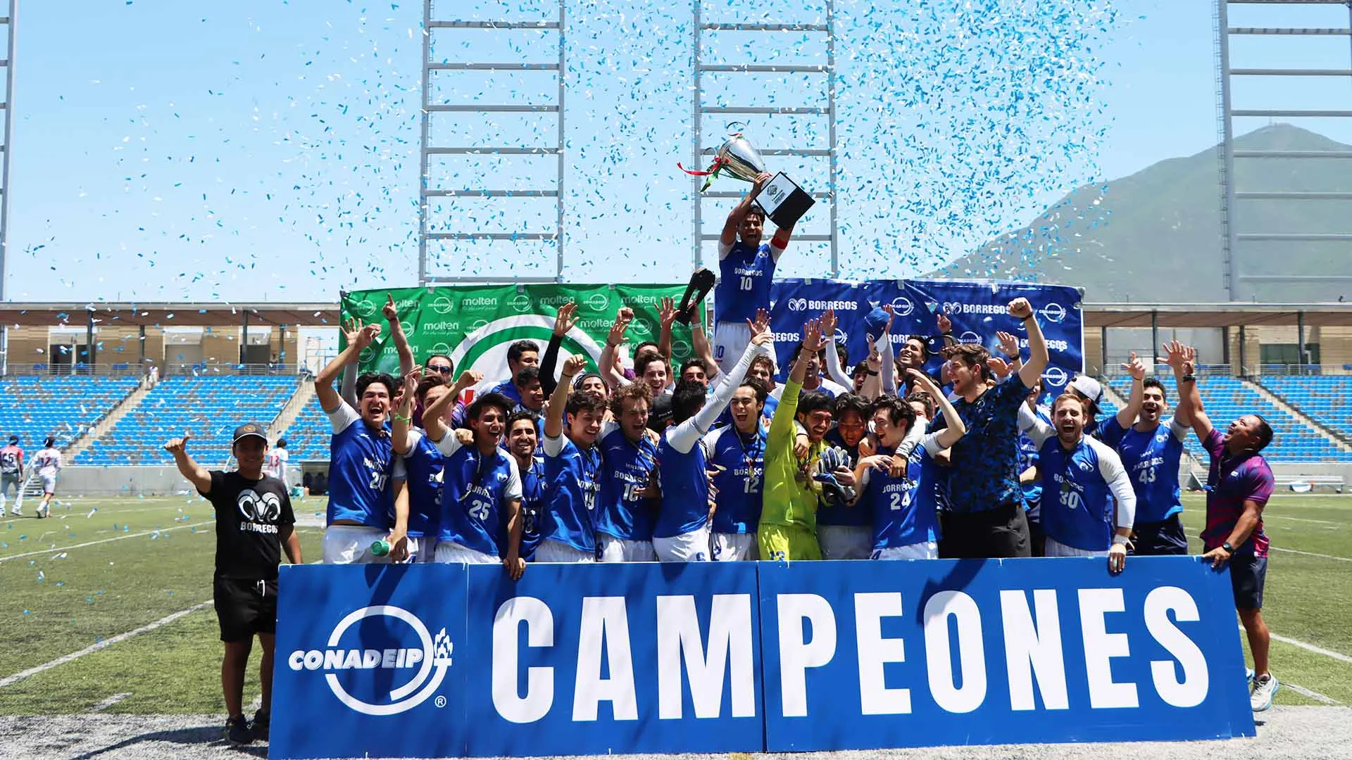 ¡Regreso a la gloria! Ganan Borregos MTY de futbol nacional de CONADEIP