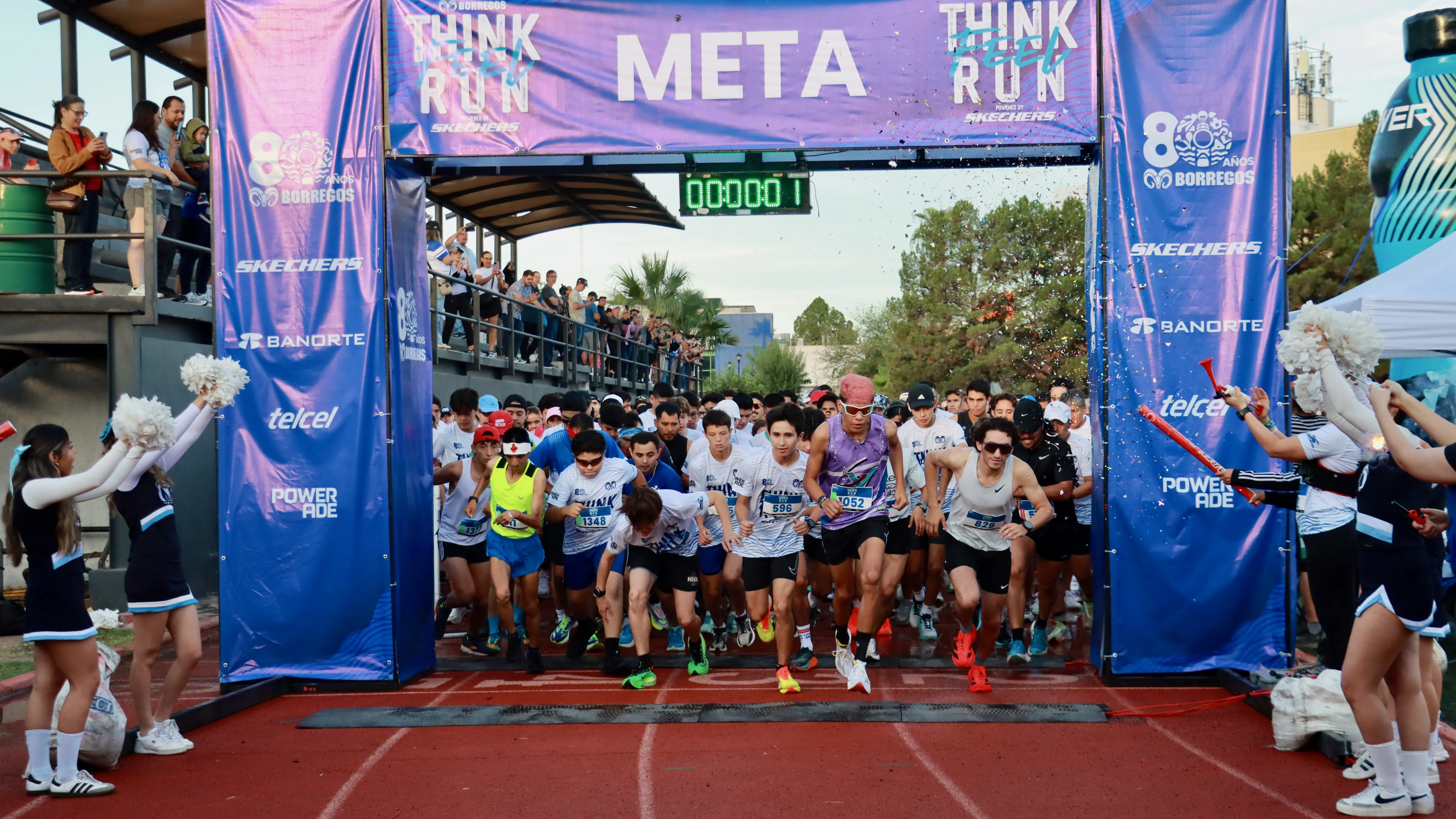 Banderazo de salida de la Primera Carrera Borregos Think, Feel, Run 2025 powered by Skechers del Tec de Monterrey campus Chihuahua