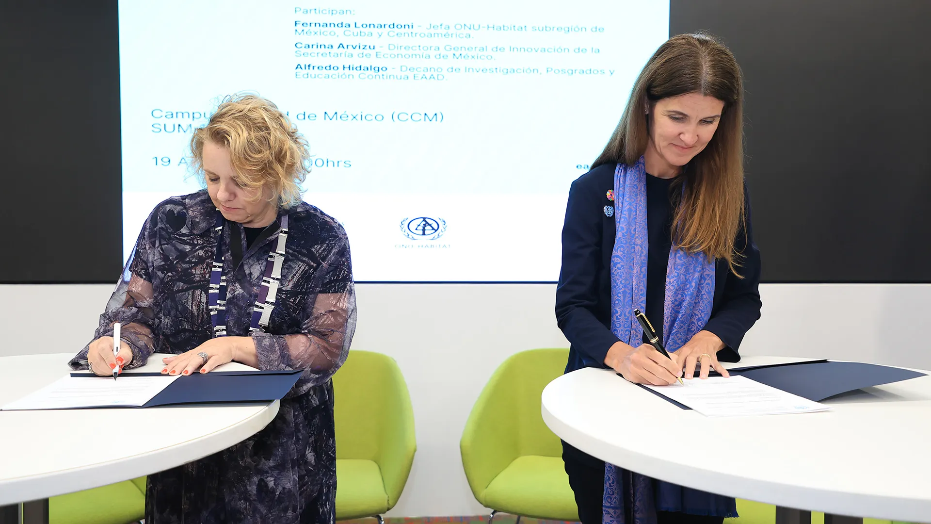 Firma de convenio Tec y ONU-Hábitat