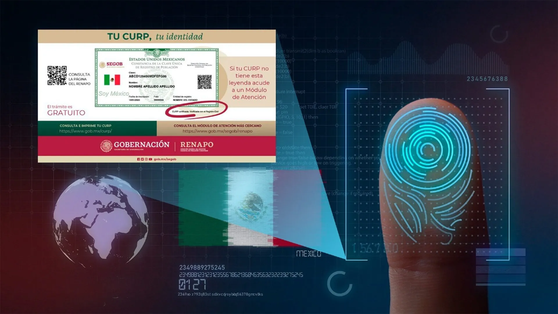CURP biométrica: así será la nueva identificación oficial de México