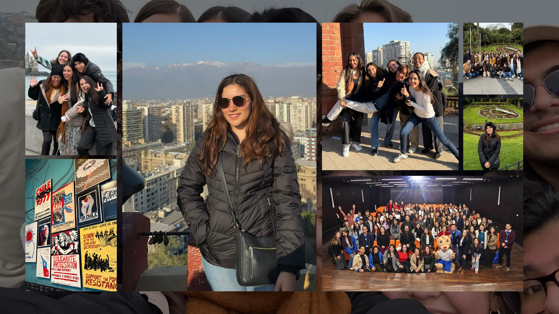 Fotos del viaje a programa de liderazgo en Chile de María Fernanda