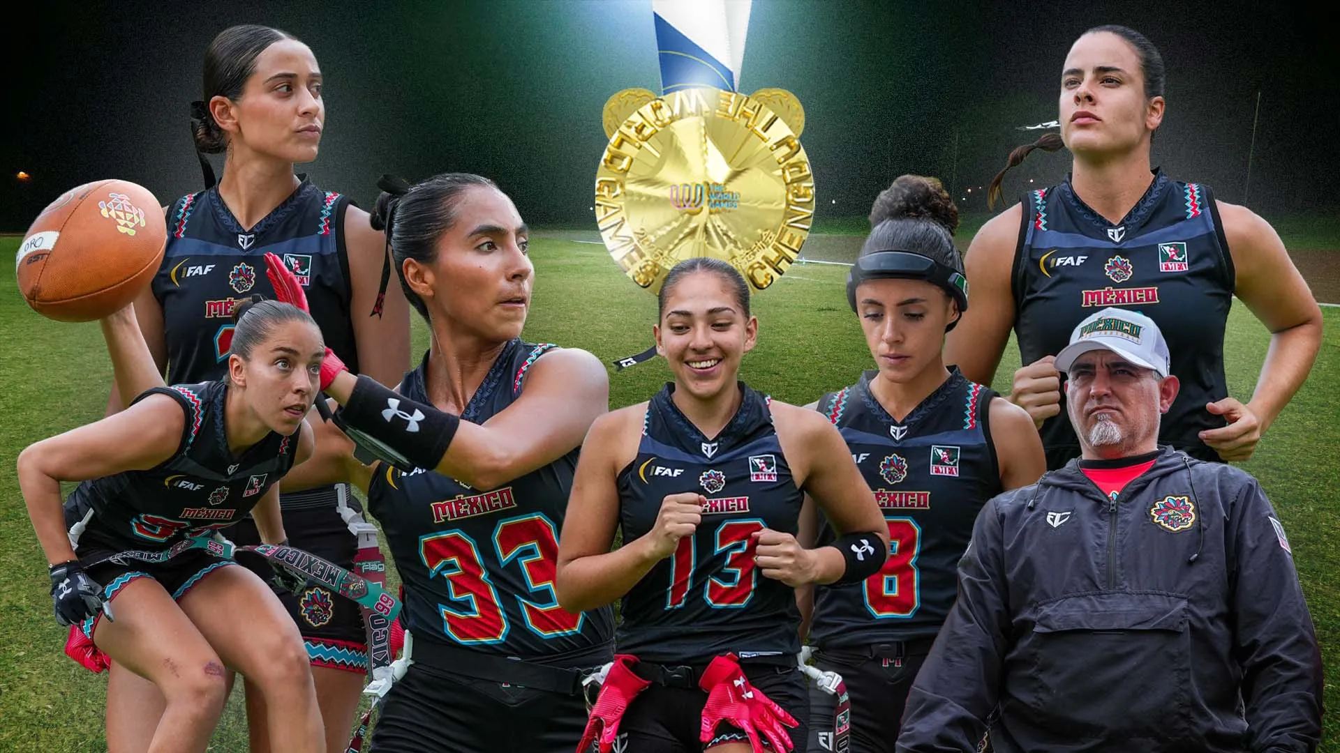7 del Tec, oro con México en flag football en World Games 2025