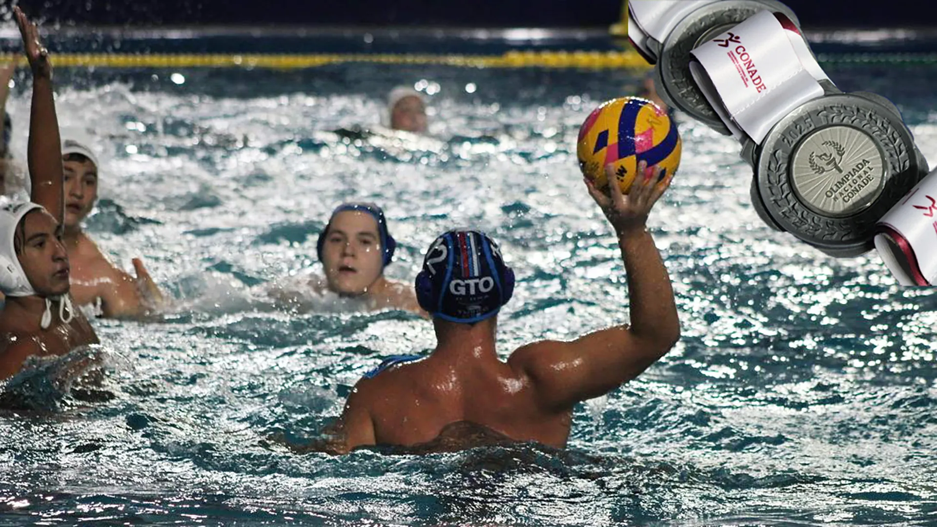 Equipo de Waterpolo compitiendo en las Olimpiadas Nacionales 2025