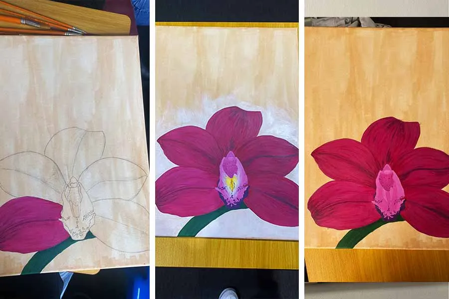 Proceso creativo de la obra pict&oacute;rica de Elizabeth 