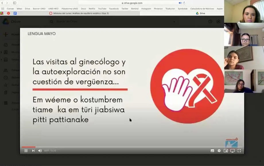 Alumnas y profesora del Tec de Monterrey crean materiales de prevenci&oacute;n del c&aacute;ncer para comunidades ind&iacute;genas