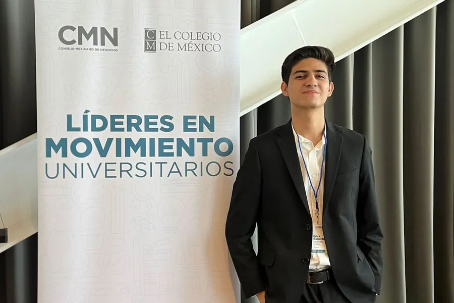 Erick Escamilla, durante el evento Líderes en Movimiento. Foto: Erick Escamilla