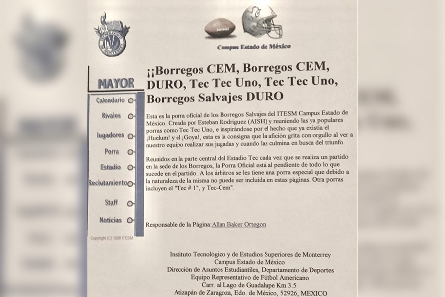 Impresi&oacute;n del registro de la porra de Borregos CEM.