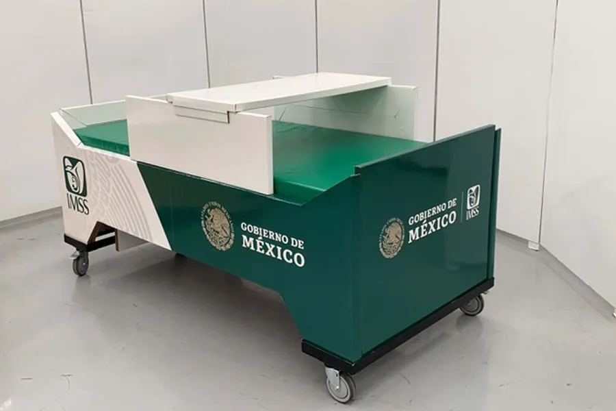 Algunas camas de cart&oacute;n fueron donadas a la Fundaci&oacute;n IMSS