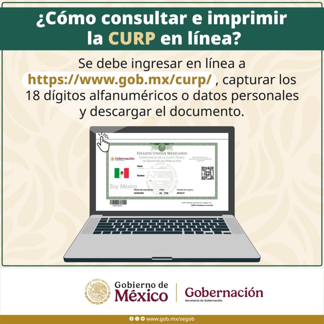 Como consultar la CURP