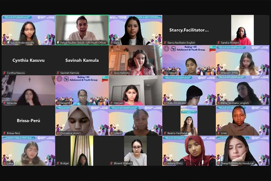 Sara Salguero en ONU Mujeres. Foto: cortesía Sara Salguero.