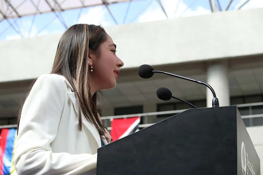 Mar&iacute;a Fernanda durante MUNMX 2024. Foto: Elier Rojas.