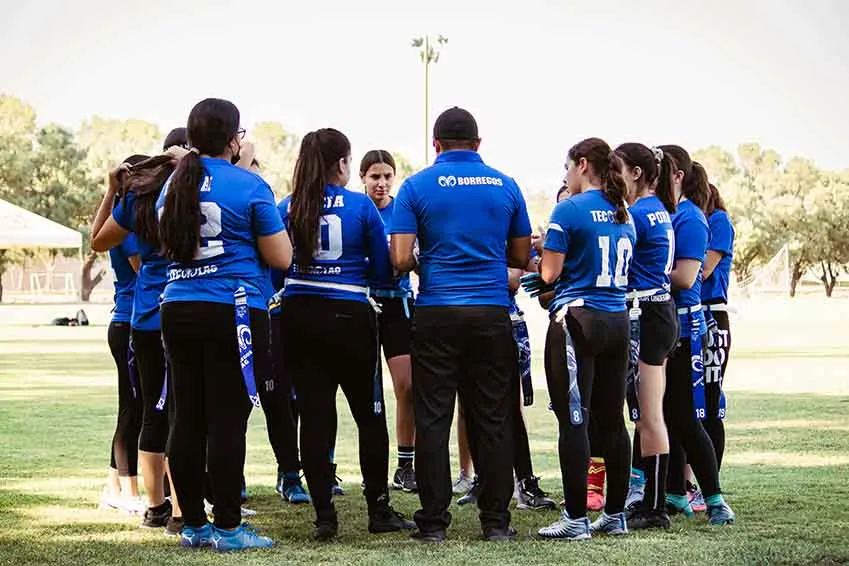 Equipo de tocho bandera de PrepaTec Laguna gana Liga Adul