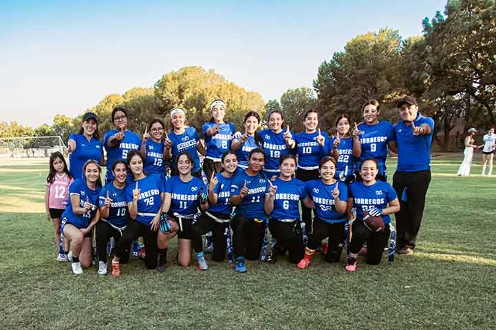 Equipo de tocho bandera de PrepaTec Laguna gana Liga Adul
