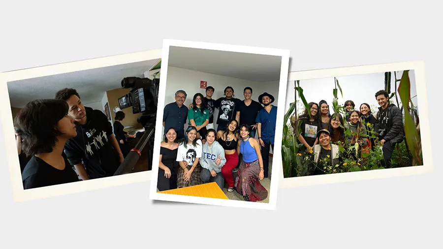 Equipo de estudiantes que realizaron los documentales ganadores de Vibrart 2025