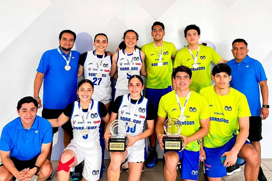 ¡Doble podio! Borregos Toluca triunfan en nacional de básquet 3x3