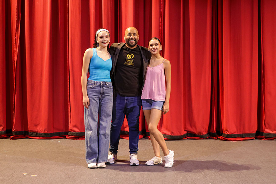 Isabella, Romina y Rub&eacute;n en una foto